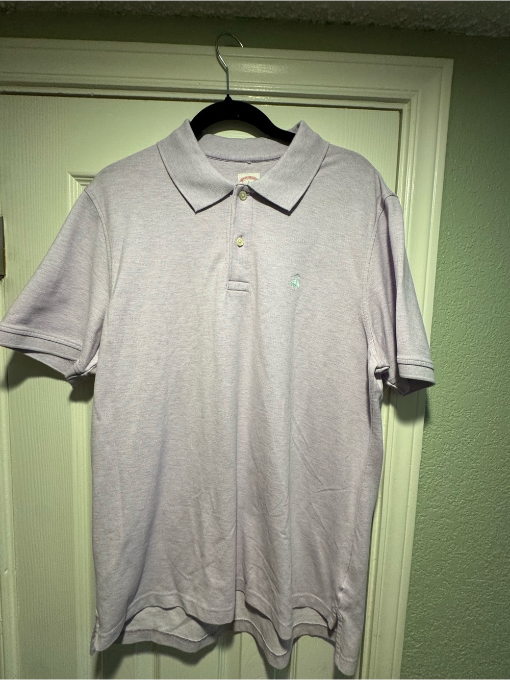 Brooks Brothers Men's Light Lavender Polo Shirt